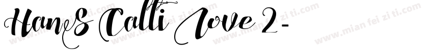 HanS Calli Love 2字体转换